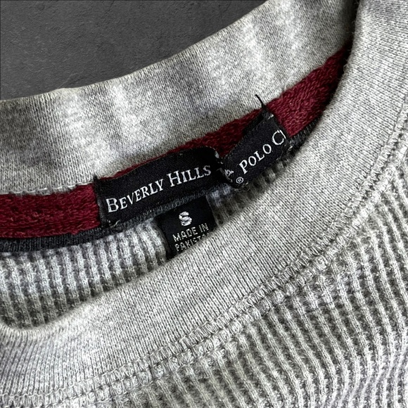 Beverly Club Polo Club Gray Shirt Top - Picture 4 of 12
